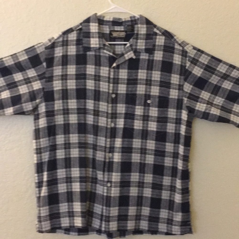 “On the Brink”Men’s Linen/Cotton XL shirt